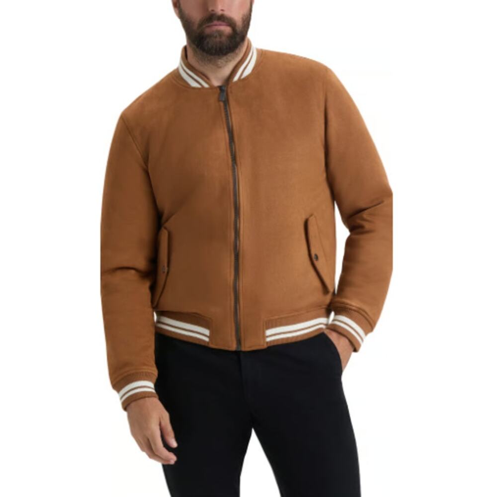 Hunter Men's Butterscotch Manstone Water Repellent Suede Jacket Size M